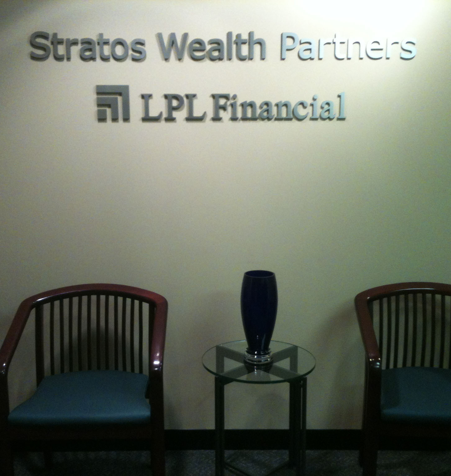 Dimensional Letters (Non-Illuminated) for the Stratos Wealth Partners LPL Financial company